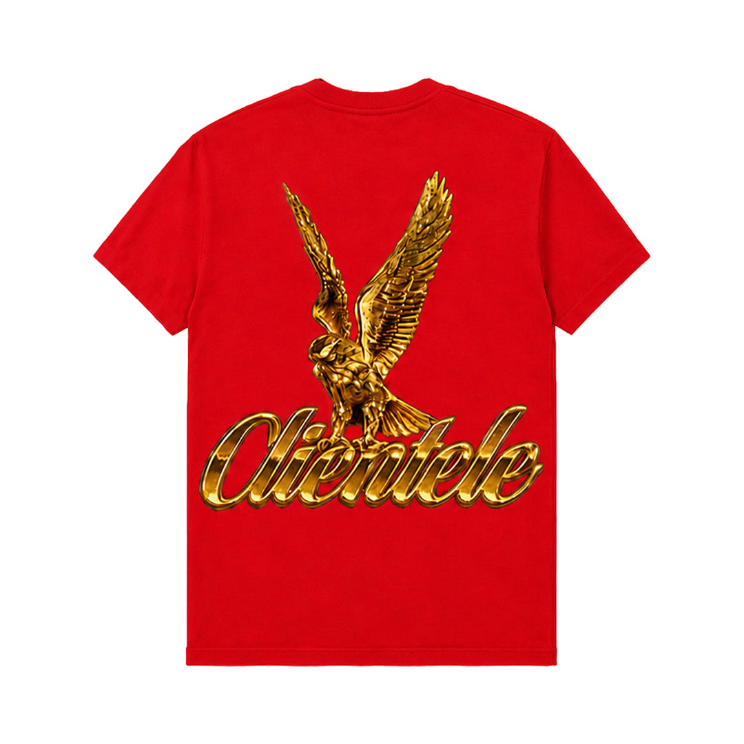 Clientele x GFK Golden Eagle Logo Tee - Red