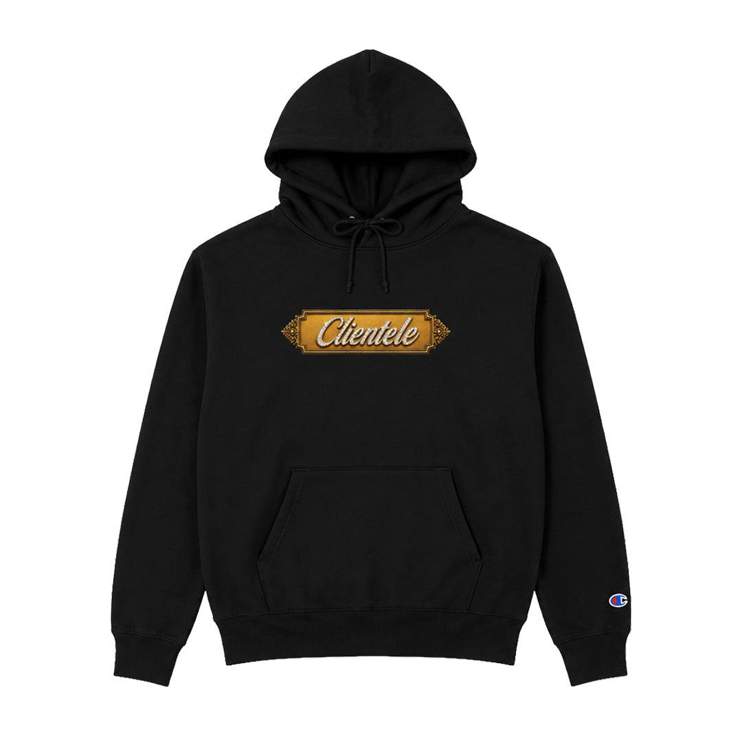 Clientele x GFK HOF Champion Hoodie - Black
